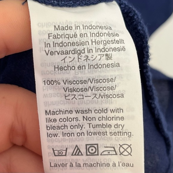 Madewell Blue Dolman Sleeve V Neck Blouse Womens Size Small - Picture 6 of 11